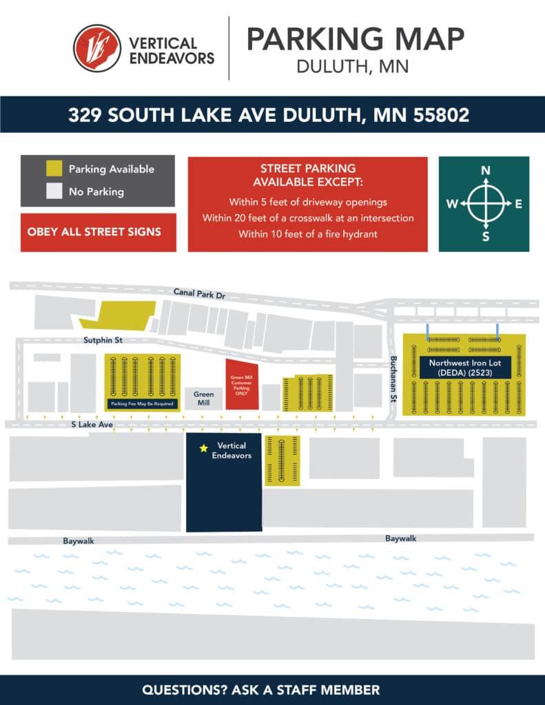 VE Parking Maps_Duluth Vertical Endeavors